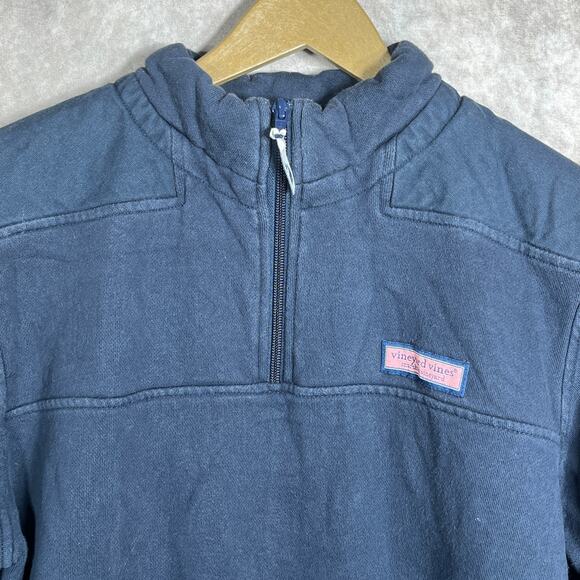 Vineyard‎ Vines Classic Shep Shirt Pullover Mens Small Blue Quarter Zip Preppy - Picture 2 of 12